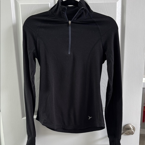 ❤️Old Navy Black Fitted Zippered Hoodie - Picture 1 of 3